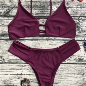 Maroon bikini
